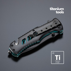 Optima couteau d’urgence en acier revêtu de titane 5