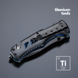 Optima couteau d’urgence en acier revêtu de titane 6