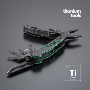 Optima multitool en acier revêtu de titane 6