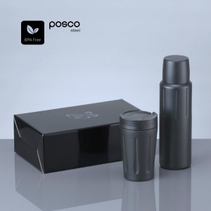 Scandic Set : mug isotherme 350 ml et thermos 750 ml 3