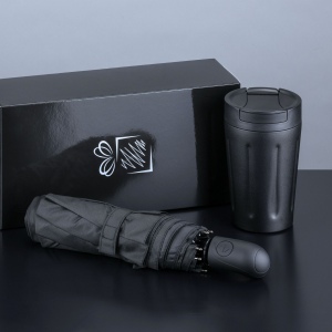Scandic Set : mug isotherme 350 ml et parapluie automatique 2