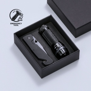 Primo Emergency Set : couteau de secours et lampe torche 2
