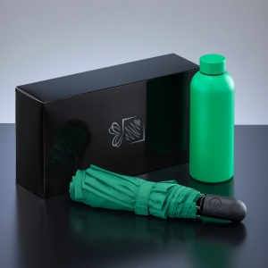Active Set : bouteille isotherme 500 ml et parapluie automatique 10