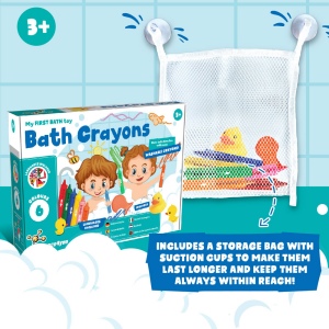 BATH CRAYONS. Jouets éducatifs pour enfants 4