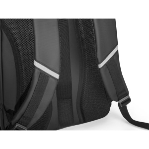 KAMPALA. Sac à dos pour ordinateur portable en polyester recyclé haute densité 900D, avec revêtement imperméable et doublure en polyester recyclé 210D 17'3" 8