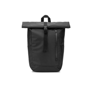 OSASCO BPACK. Sac à dos avec système de fermeture à glissière permettant de rouler la partie supérieure pour l'adapter au volume du sac à dos, fabriqué en polyester recyclé 600D 4