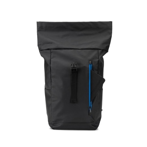 OSASCO BPACK. Sac à dos avec système de fermeture à glissière permettant de rouler la partie supérieure pour l'adapter au volume du sac à dos, fabriqué en polyester recyclé 600D 14