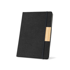 HOMERO. Set composé d'un bloc-notes A5 à couverture rigide et d'un stylo à bille en bambou 2