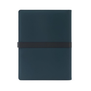 SANDERSON FOLDER. Chemise A4 en PU (50% recyclé) avec fermeture magnétique et bloc-notes avec pages lignées 5