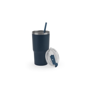 JOYNER M. Gobelet de voyage compact en acier inoxydable (91% recyclé) avec double paroi isolée sous vide et finition mate 600 mL 13