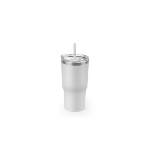 JOYNER M. Gobelet de voyage compact en acier inoxydable (91% recyclé) avec double paroi isolée sous vide et finition mate 600 mL 3