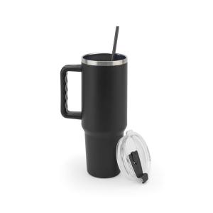 JOYNER XL. Grand gobelet de voyage en acier inoxydable (91% recyclé) avec double paroi isolée sous vide et finition mate 1300 mL 9