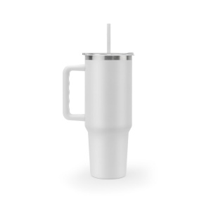 JOYNER XL. Grand gobelet de voyage en acier inoxydable (91% recyclé) avec double paroi isolée sous vide et finition mate 1300 mL 10