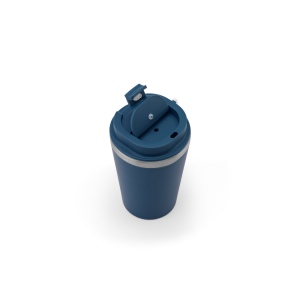 SPITZ. Gobelet de voyage en acier inoxydable (90 % recyclé) et paroi extérieure en PP, avec finition mate 440 mL 14