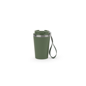 SPITZ. Gobelet de voyage en acier inoxydable (90 % recyclé) et paroi extérieure en PP, avec finition mate 440 mL 6
