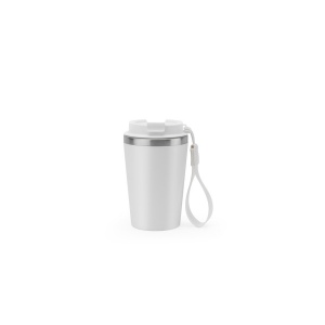 SPITZ. Gobelet de voyage en acier inoxydable (90 % recyclé) et paroi extérieure en PP, avec finition mate 440 mL 3