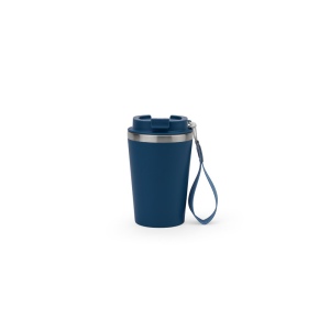 SPITZ. Gobelet de voyage en acier inoxydable (90 % recyclé) et paroi extérieure en PP, avec finition mate 440 mL 5