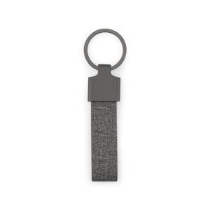 RAVEN. Porte-clés de forme rectangulaire en métal et pet recyclé (30% recyclé) 6