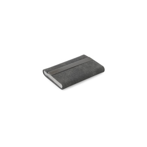 VAUGHN. Set composé d'un porte-cartes et d'un porte-clés, tous deux en métal et polyester recyclé (30% rPET) 5