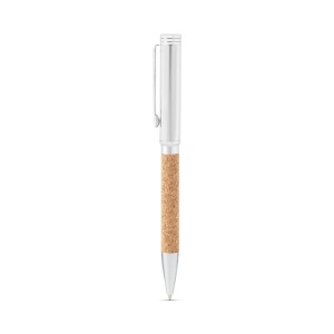 EVANS. Set composé d'un stylo à bille et d'un porte-clés, tous deux en métal et en liège 5