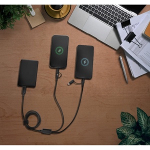 BERTOZZI. Câble USB ultra rapide 6 en 1 en aluminium recyclé (20 %) et PET recyclé (4 %) 5