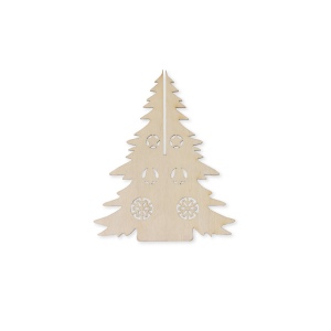 PINERY. Arbre de Noël en bois pliable à colorier 7