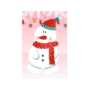 GLIMN. Set de six feuilles avec figurines de Noël et 3 feuilles d'autocollants 4