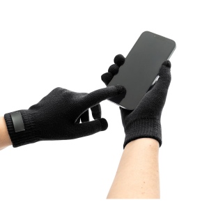 BURROW. Gants en polyester recyclé (100% rPET), avec embouts tactiles 8