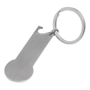 Porte clés décapsuleur jeton NO COIN 2