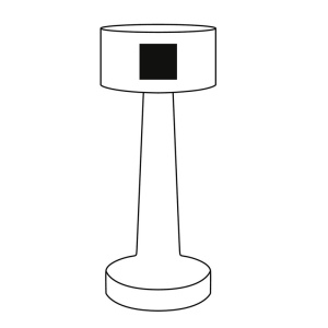 Lampe de table en acier inoxydable MUSHROOM 26