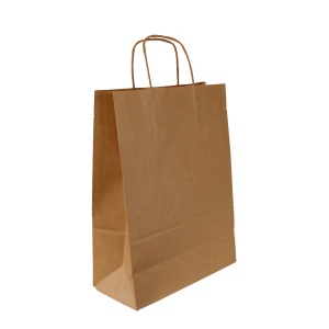 Sac papier kraft anses torsadées 2
