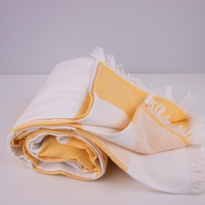 Fouta rayée bicolore 10