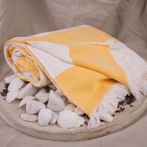 Fouta rayée bicolore 11