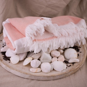 Fouta rayée bicolore 12