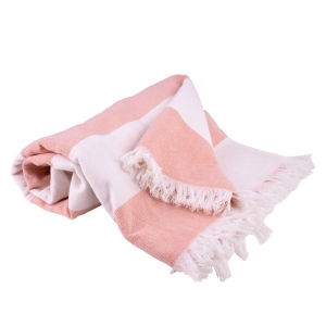 Fouta rayée bicolore 4