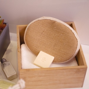 Gant de toilette en jute 4