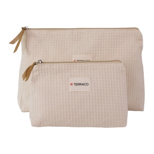 Trousse en coton nid d'abeille 7
