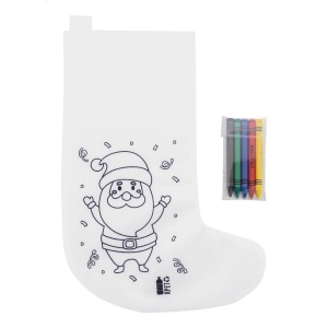 Julfar Gift Chaussette de Noël à colorier
