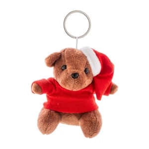 Julnalle Porte-clés ourson de Noël en peluche