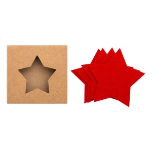 Vagnes Set de sous-verres de Noël en RPET 2