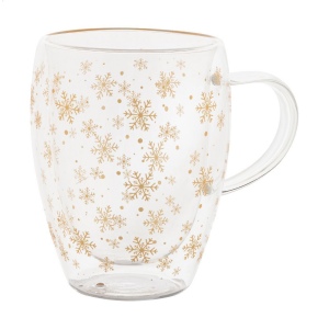 Snostro Mug thermos de Noël en verre 2