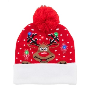 Norrsken Chapeau d'hiver LED de Noël, renne 2