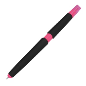 Stylo plastique avec marqueur EMMETT 17