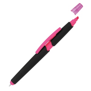Stylo plastique avec marqueur EMMETT 18