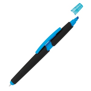 Stylo plastique avec marqueur EMMETT 22