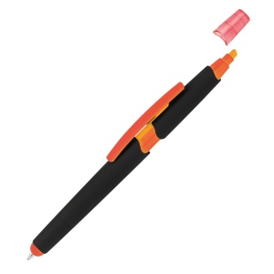 Stylo plastique avec marqueur EMMETT 14