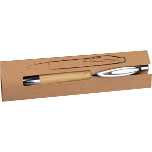 Stylo à bille en bambou GERHARD 3