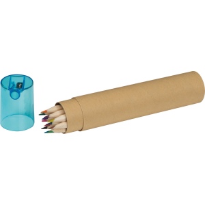 12 crayons de couleurs avec taille-crayon MIA 3