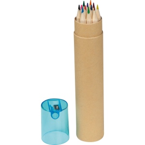 12 crayons de couleurs avec taille-crayon MIA 4