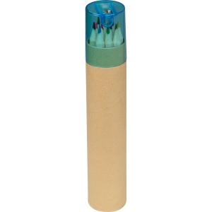 12 crayons de couleurs avec taille-crayon MIA
